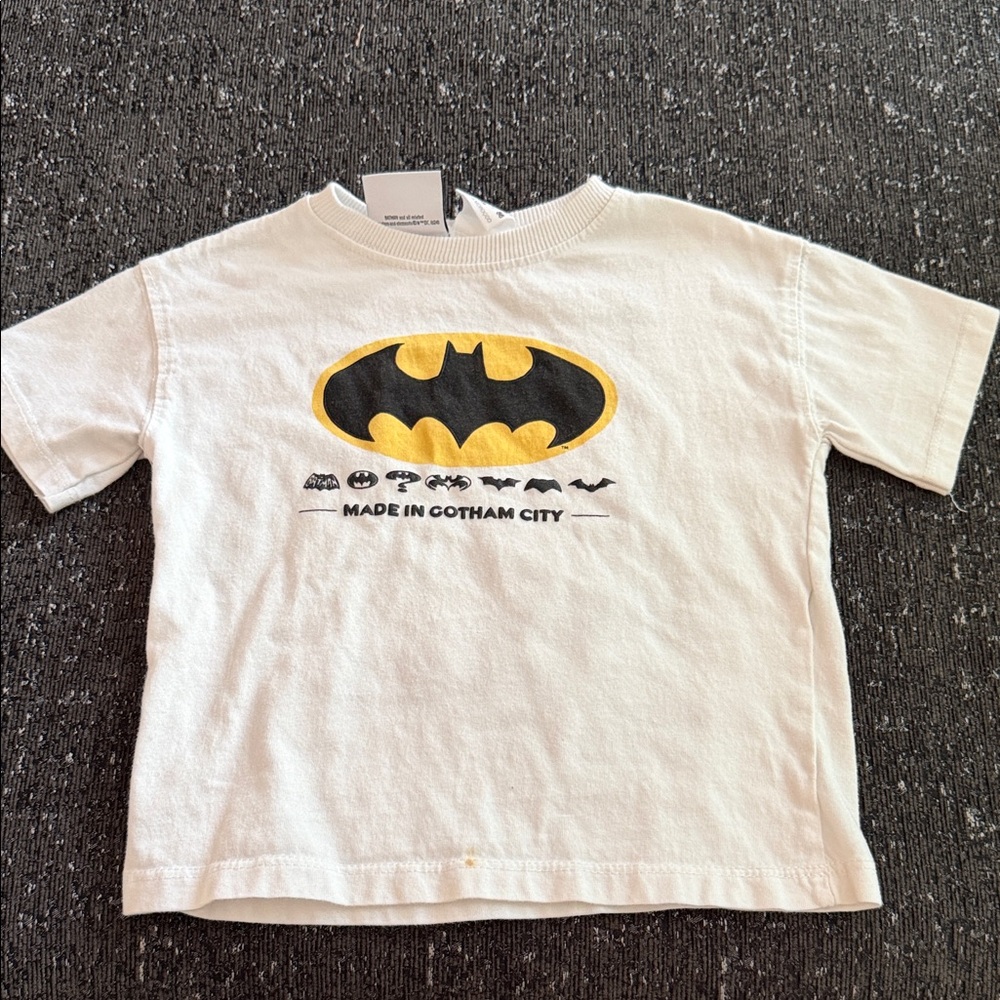 Zara Kids White Batman T-Shirt